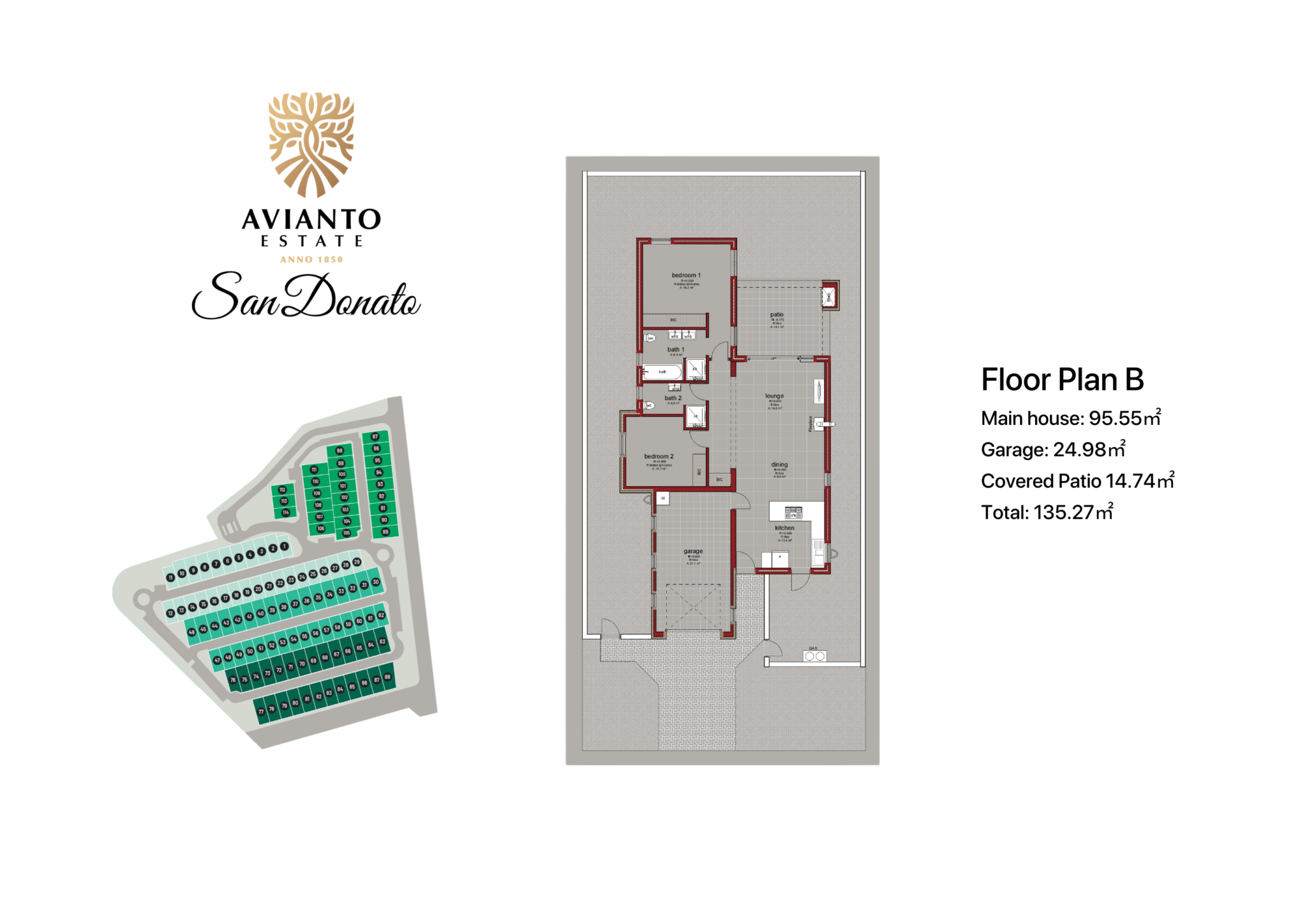 San Donato Unit Type B Floor Plan