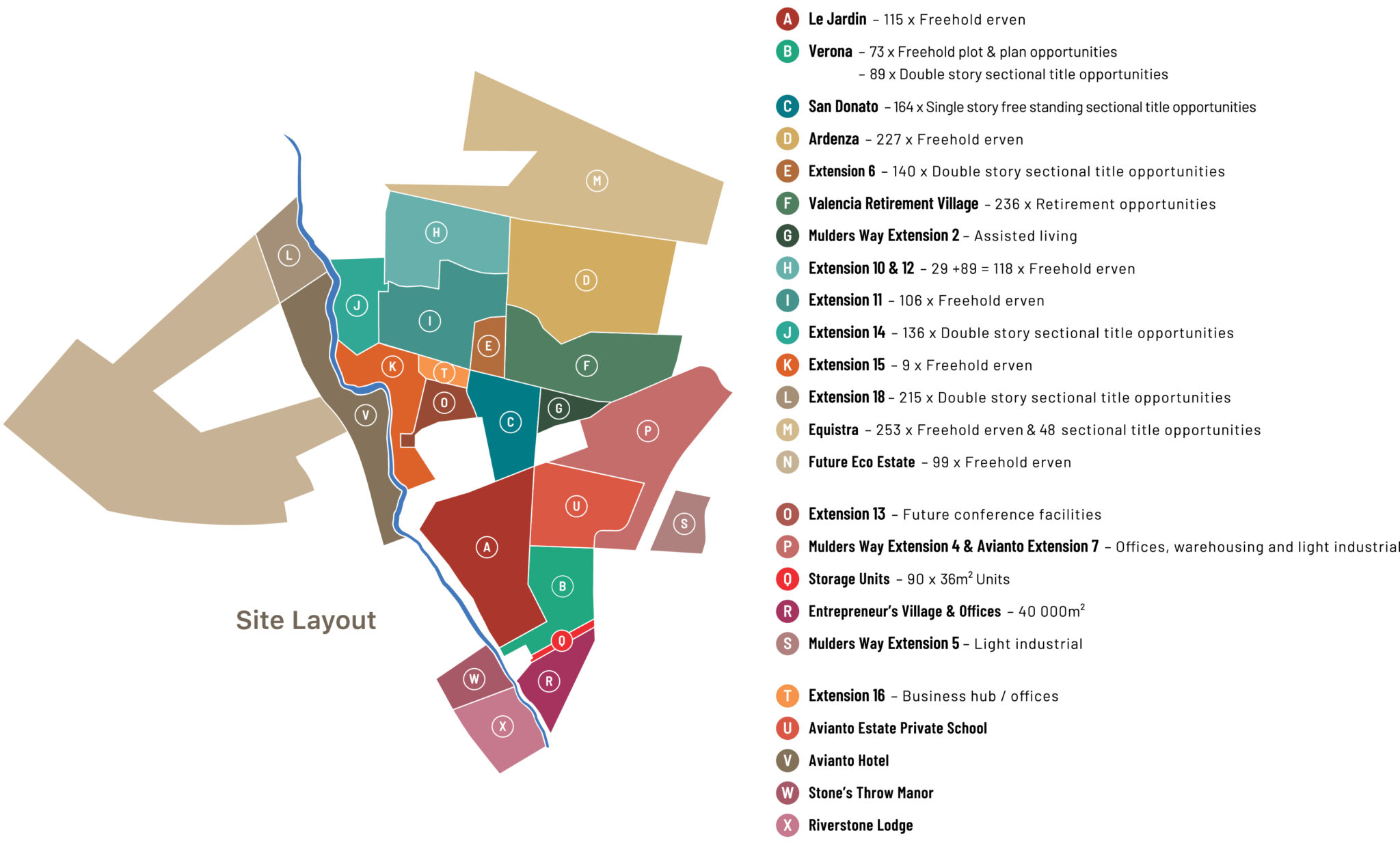 Avianto Estate Layout Map